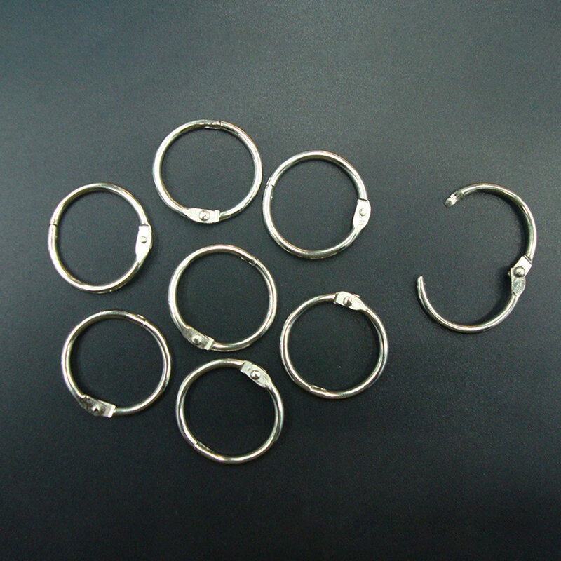 5Pcs Loose Leaf Binder Rings Inner Diameter 25mm Book Rings Premium Metal Rings for School Office or Home