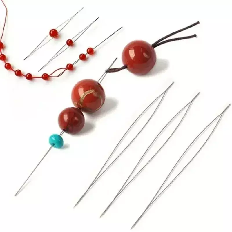 Épingles à perles pliables pour bijoux, outils exécutifs, grosses perles, grand œil, bricolage, ouvert, 5 pièces