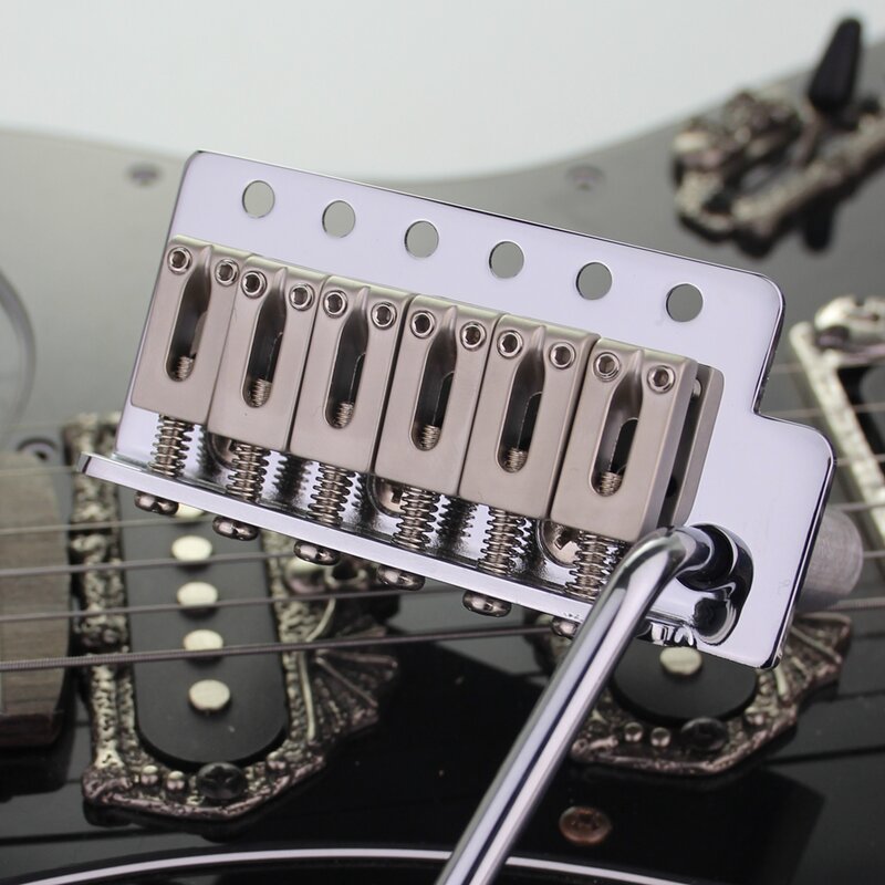 Tremolo-Sistema de puente para guitarra eléctrica Fender Stratocaster ST, accesorios cromados plateados, espaciadores de 10,5mm