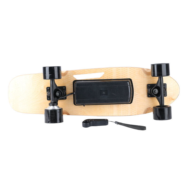 Skateboard électrique avec télécommande, longboard, 350W, moyeu-moteur, 40 km/h, vitesse de pointe, 4 vitesses réglables