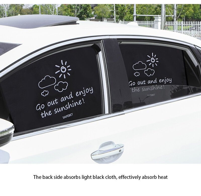 Magnetyczna kurtyna w okno samochodu osłona przeciwsłoneczna kreskówka uniwersalna osłona przeciwsłoneczna na boczną szybę ochrona UV dla dzieci