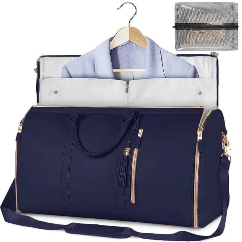 Reisetasche mit großer Kapazität Damen handtasche Falt koffer wasserdichte Kleider taschen