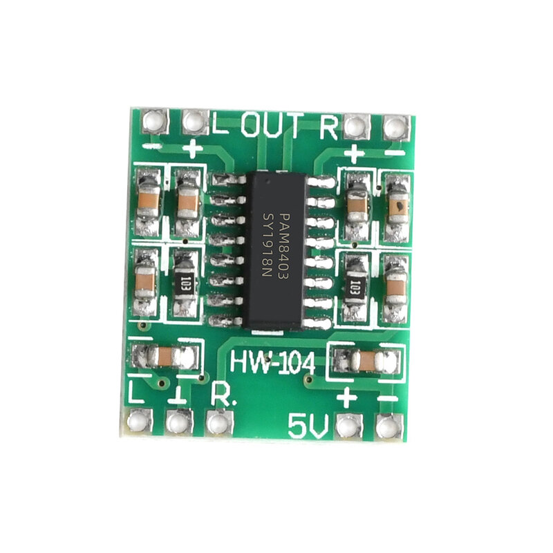 2.5 - 5V PAM8403 Миниатюрная цифровая панель 2 * 3W D - разрядный USB - источник питания аудиодинамик Arduino