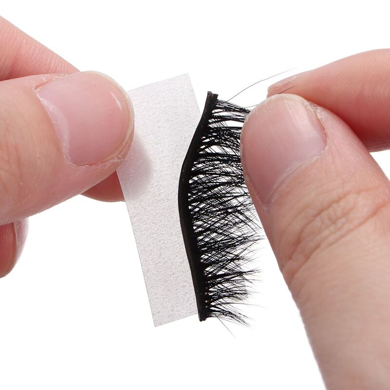 34pcs/Box Hot Sale Reusable Easy To Use Self-adhesive Glue-free False Eyelashes Strip Hypoallergenic Eye Makeup Tools