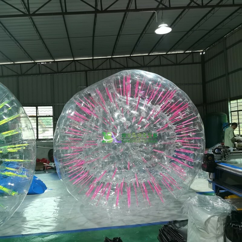 Mais popular inflável colorido led iluminação zorb bola para venda