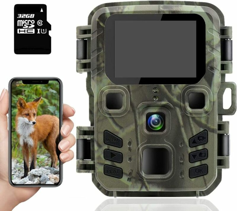 Outdoor Wildlife Camera 24MP Trail Camera visione notturna a infrarossi 0.3S Motion Activated trappola impermeabile Nature Wildlife Scouting