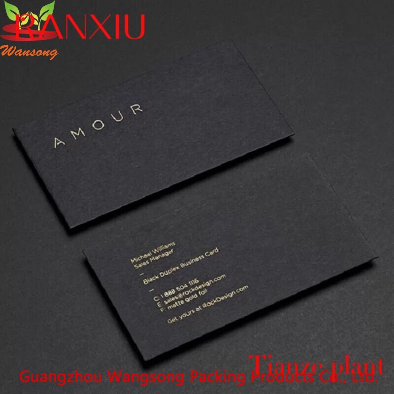 Custom Luxury custom square embossed uv stamping matte black business card printing, paper visiting color cards