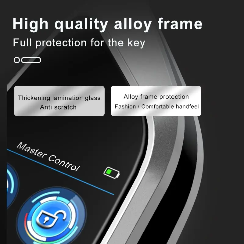 XRNKEY llave inteligente Universal modificada, pantalla LCD CF588 para BMW, Benz, Ford, Toyota, Audi, KIA, cómoda
