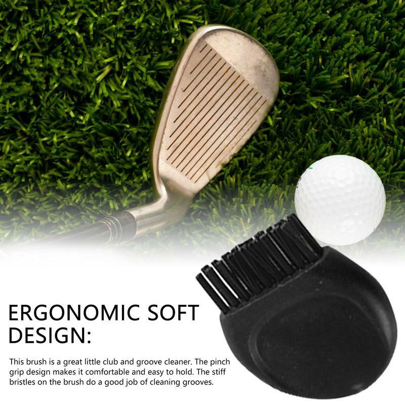 Cepillo de dedo para limpieza de palos de Golf, herramienta portátil de bolsillo, suave, limpiador de ranuras ligeras, Ayuda de entrenamiento