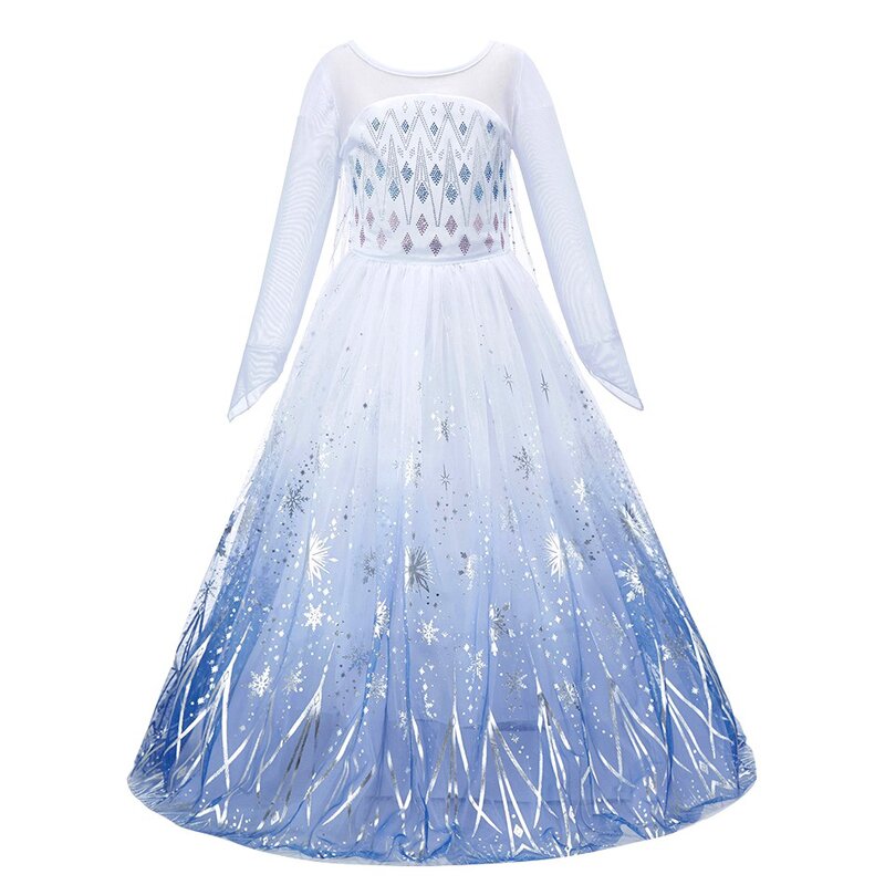 Vestido de princesa Jasmine para niñas, disfraz de sirena, Elsa, Anna, Bella, Rapunzel, Blancanieves, Cenicienta, Aurora