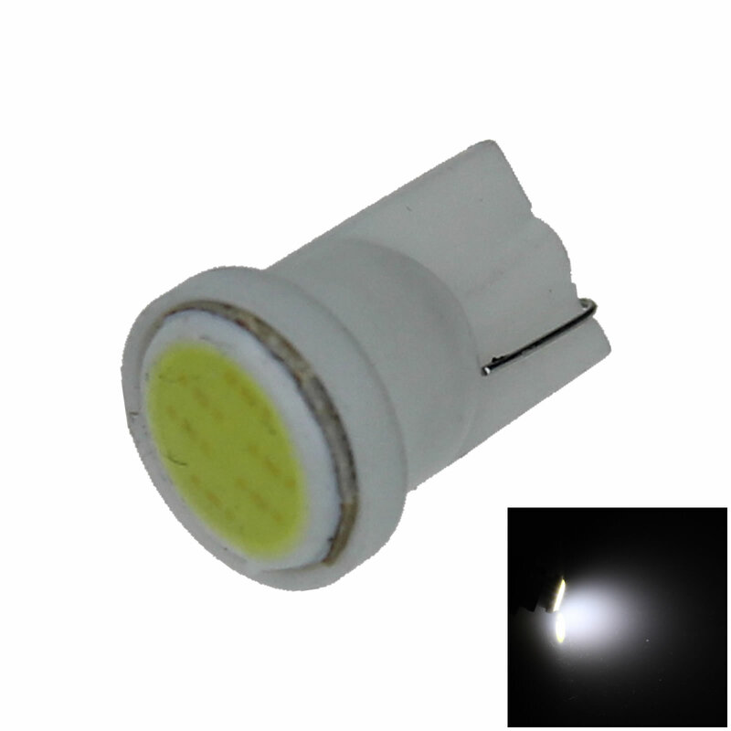 1x Witte Auto T10 W5W Light Side Lamp Marker 1 Emitters Cob Smd Led 1252 2450 2652 A068