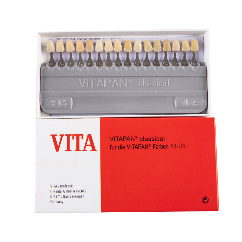 Placa Vita-Colorimétrica para Branqueamento Dental, Material Odontológico, Design para Dispositivo de Beleza, 16 Cores