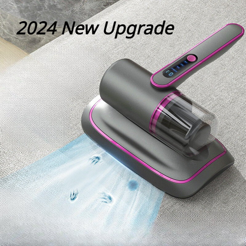 2024 New Mite Removal Instrument Vacuum Cleaner 12000PA Handheld Vacuum For Mattress Sofa Bed Home Detachable Filter Bed Cleaner