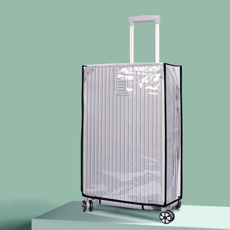 Transparent Waterproof PVC Trolley Suitcase Cover Dustproof Protective Cover Travel Case Accessories 18-28inch