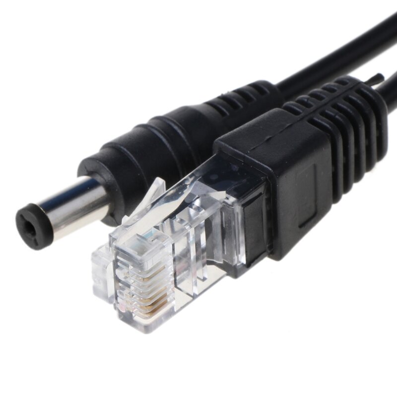 Wtryskiwacz RJ45 POE kabel rozgałęziający pasywna moc ponad Ethernet 12-48V Drop Shipping