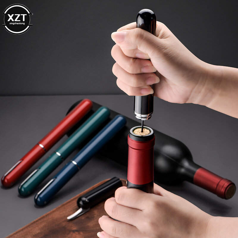 Tire-bouchon en forme de stylo à pression d'air, tire-bouchon pour vin, tire-bouchon Portable, outils