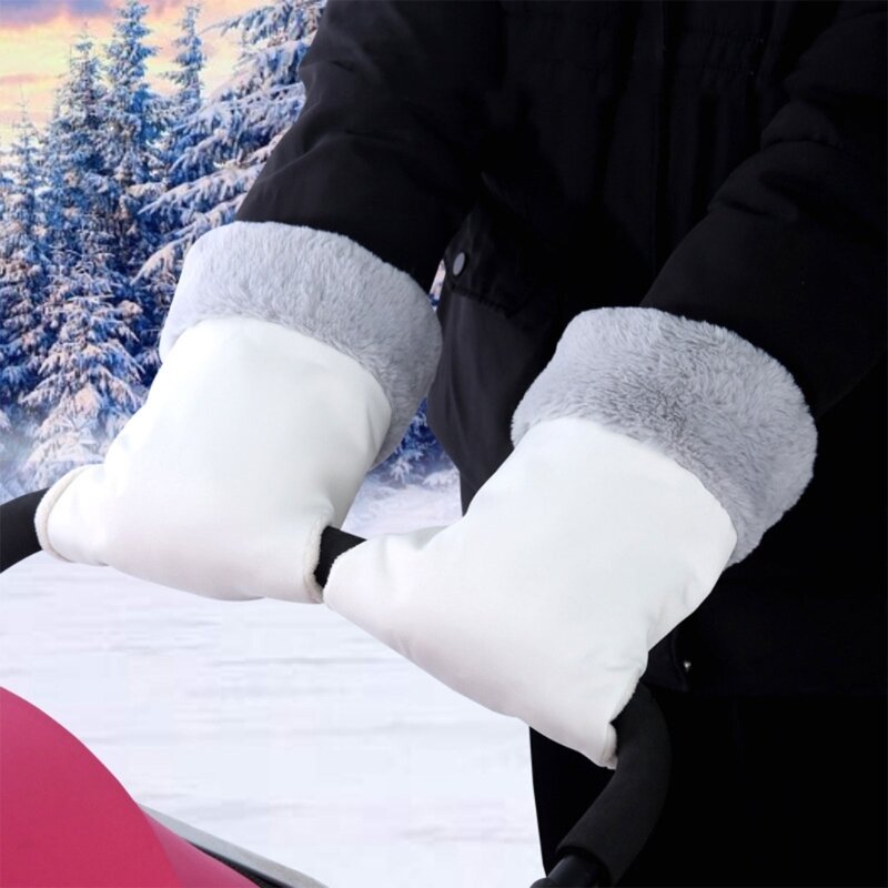 Kinderwagen Fleece Handmof Winddichte Kinderwagen Handhandschoenen Handhandschoen Handwarmer Houd Je Handen Warm In De Sneeuw