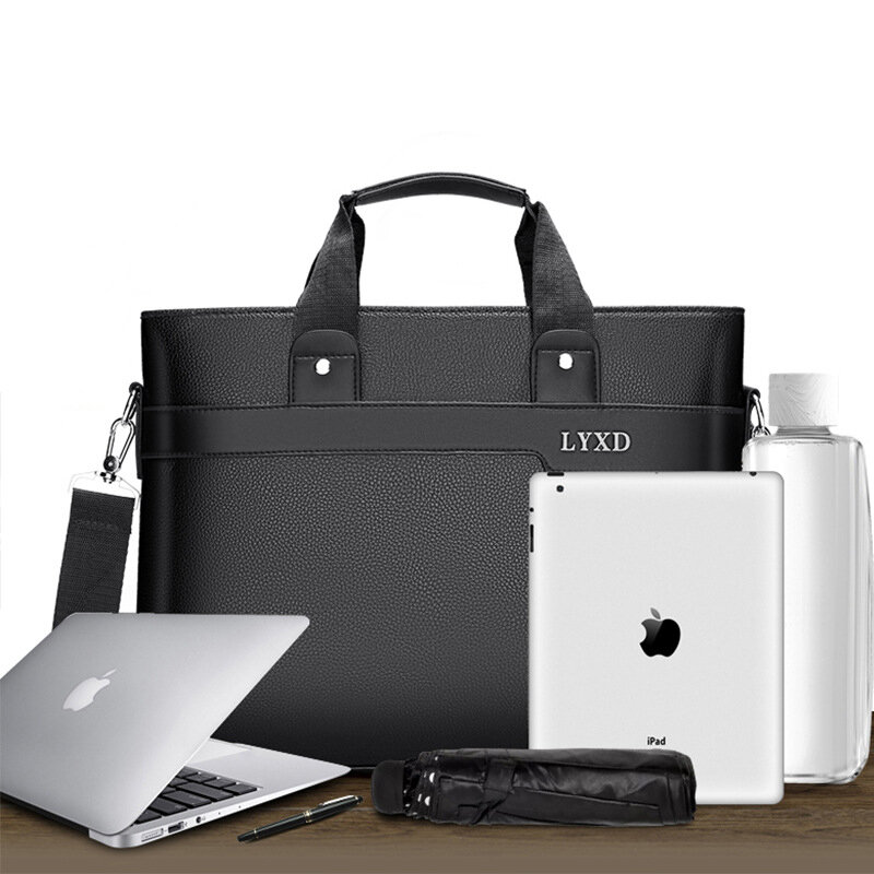 Tas tangan pria, tas koper, tas bahu bisnis, tas kurir, tas Tote kasual, tas komputer untuk pria portabel