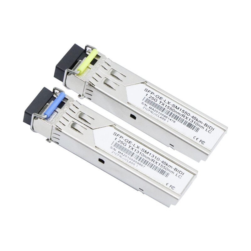 1Pair Gigabit Fiber SFP Module 1.25G Single Mode 40Km LC 1310Nm/1550Nm Compatible With Multiple Types Of Switches