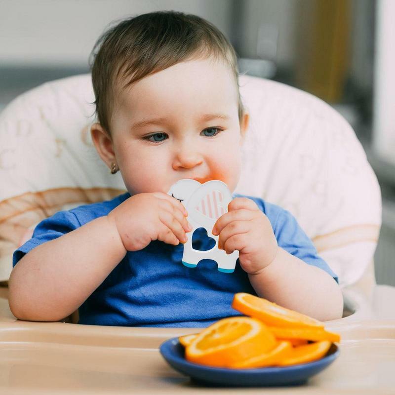 Gryzaki dla niemowląt zabawki do ząbkowania dziecka 3 miesiące powyżej gryzaka z silikonem spożywczym kształt kreskówki lekkości