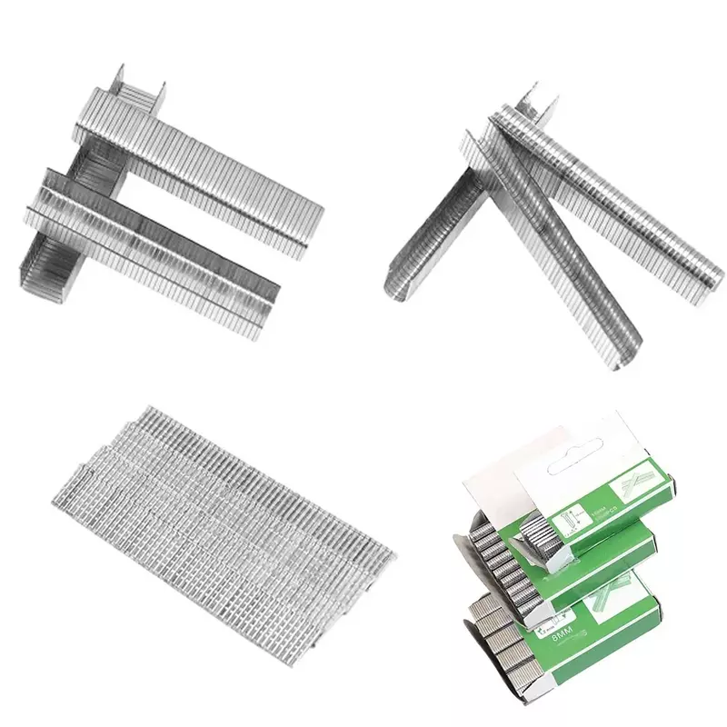 Staple Nails Spares Steel 600 Pcs For DIY For Woodworking Silver Brand New Excellent Service Life High Quality