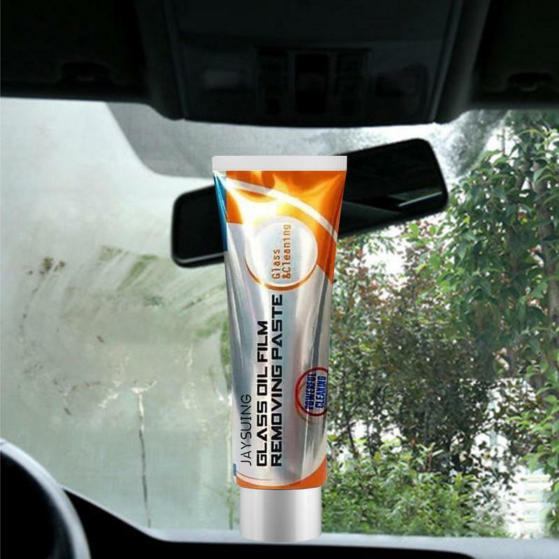 Oil Film Remover For Car Glass Glass Cleaner For Auto And Home Eliminates Coatings 50g Portable Film Coating Agent Glass