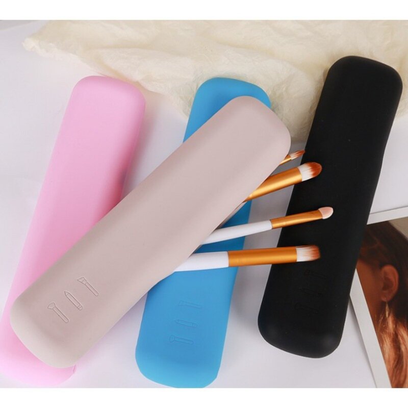 Silicon Makeup Bag Pouch New Makeup Pouch Portable Cosmetic Case Blcak/Pink/Blue Cosmetic Organizer Waterproof