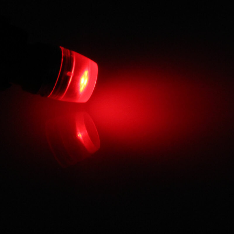 1x Red Car T10 W5W luce laterale lampada Marker lampada 1 emettitori COB SMD LED 184 192 193 A070