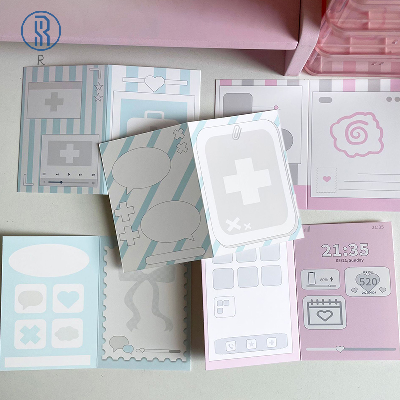10Pcs Ins Fold Paper Card Hard Paper Sleeves Photocards Protective Packaging Gift DIY Material