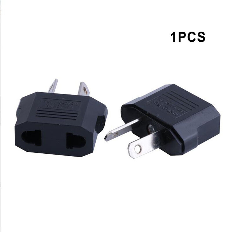 Durable Plug Adapter Adapter Primary Socket Travel Power 1PCS 2cm*3cm AU/EU Black EU Plug 2pin Flame Retardant