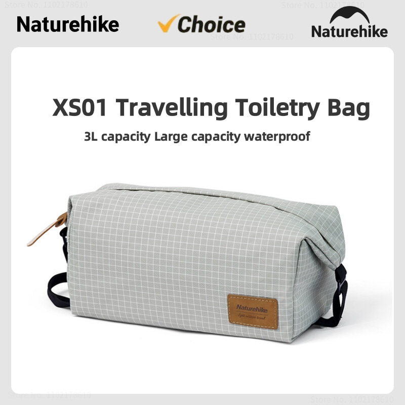 Naturehike กระเป๋าเข้าห้องน้ำเดินทางความจุ3L กระเป๋าเก็บของกันน้ำกลางแจ้งน้ำหนักเบาพกพาสะดวกกระเป๋า tas kosmetik ว่ายน้ำ