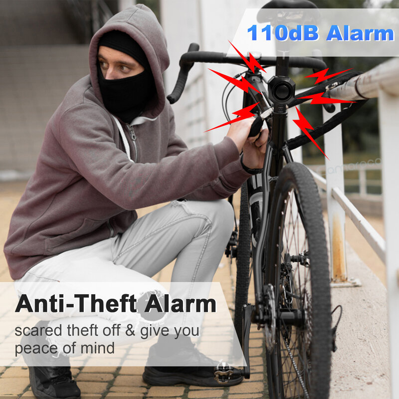 Camaroca-Alarme anti-cambriolage sans fil pour vélo, charge USB, électrique, trottinette, protection de sécurité, vibration, nouveau