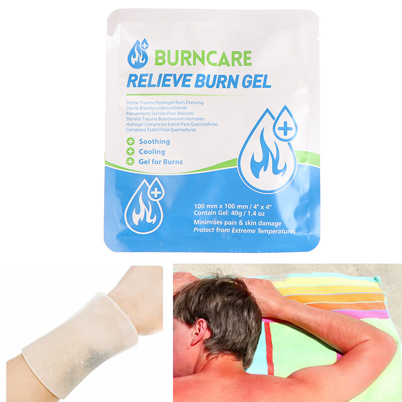 Bandage Patch para Burncare Wound Care Kit de primeiros socorros Aliviar a emergência Hidrogel médico Queimar gel Molho de gel