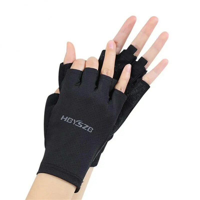 1 ~ 10 par rękawiczki jeździeckie przeciwpoślizgowych drucianych rękawiczek gry na świeżym powietrzu rękawice bez palców przewietrzyć rękawice męskie