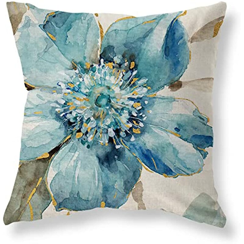 Throw Pillow Covers Set of 4 Farmhouse Vintage Flower Bird Pillow Covers Decorative Outdoor Patio Pillow Cases Cushions Cover
