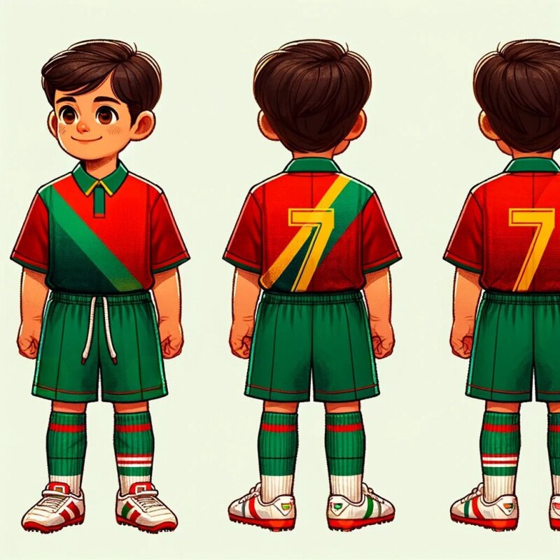 Nuove maglie da calcio per ragazzi Ronal_do #10 e #7 Jersey per bambini Mess_i maglie da calcio per giovani regalo per bambini Set da 3 pezzi