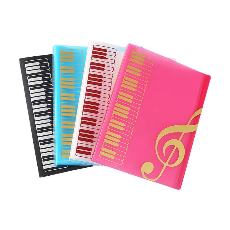40 Pages A4 Size Sheet Music Holder Sheet Music Storage File Folder Ideal for Practicing Piano, Violin, and Playing Instruments