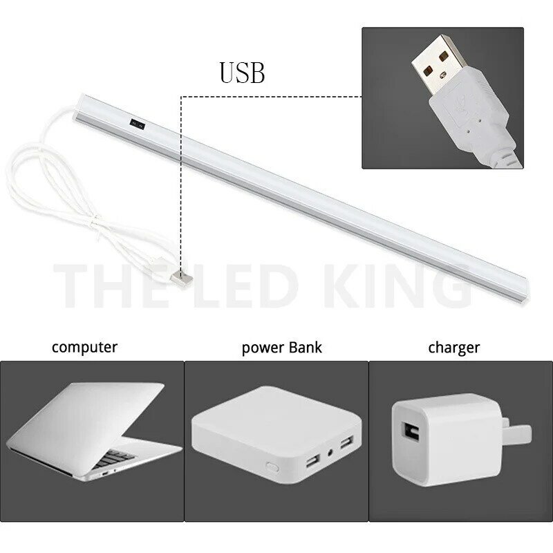 USB Rechargeable 15/21/30/50CM LED Under Cabinet Light PIR Motion Sensor LED Closet night light For Bedroom Living Room Corridor