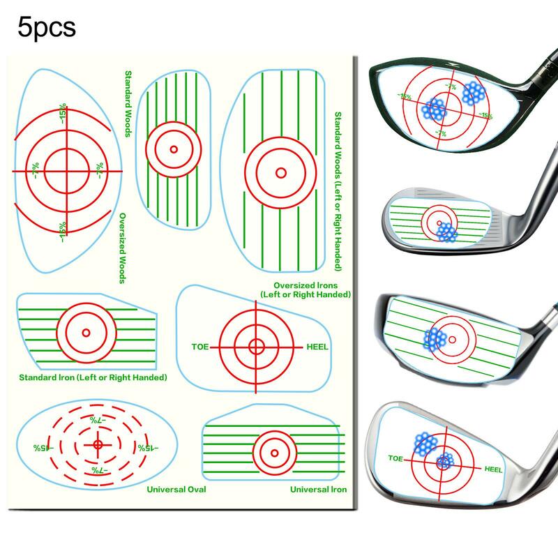 Etichette con nastro a impatto da Golf aiuto per l'allenamento utile portatile adesivi con nastro a impatto per mazze da Golf per principianti con marcatura a impatto accurato