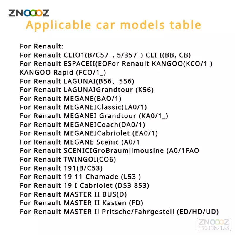 Габаритные огни для Renault 19 21 Clio Escape Express, Kangoo, Laguna Master, Megane, мягкая конструкция
