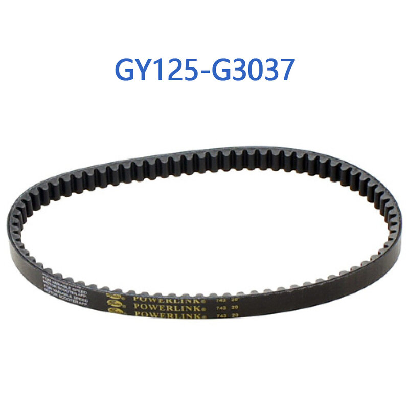 GY125-G3037 Gates PowerLink GY6 125cc CVT Belt 743 20 For GY6 125cc 150cc Chinese Scooter Moped 152QMI 157QMJ Engine