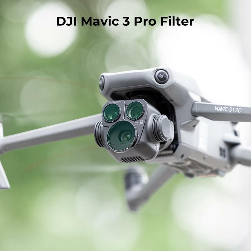 K & F Concept Drone Filter untuk DJI Mavic 3 Pro CPL, Filter 28 lapis lapis kaca optik HD dengan lapisan hijau anti-reflektif