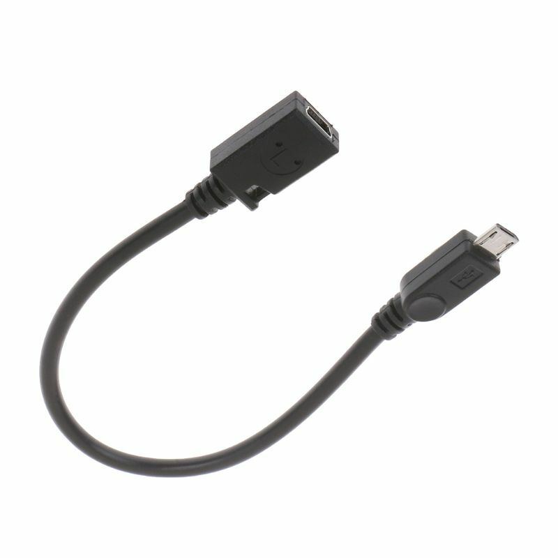 Câble connecteur universel Mini USB mâle vers Micro USB femelle, cordon synchronisation données, 22cm, livraison directe