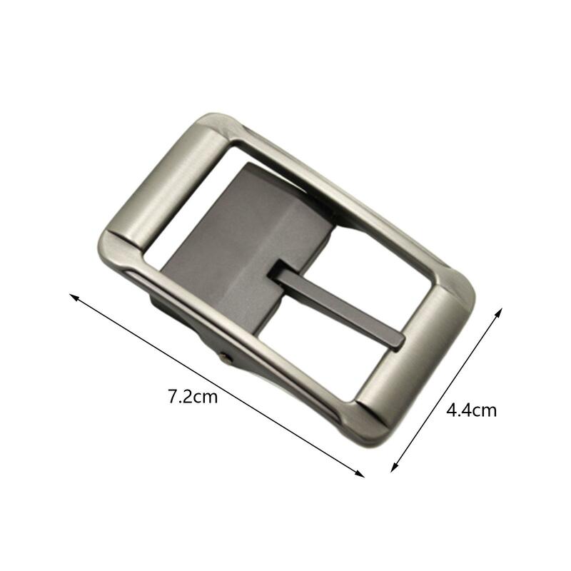 Metal Belt Buckle Reversible Single Prong for 32mm-34mm Belt Business Casual Zinc Alloy for Leather Strap Classic Replacement