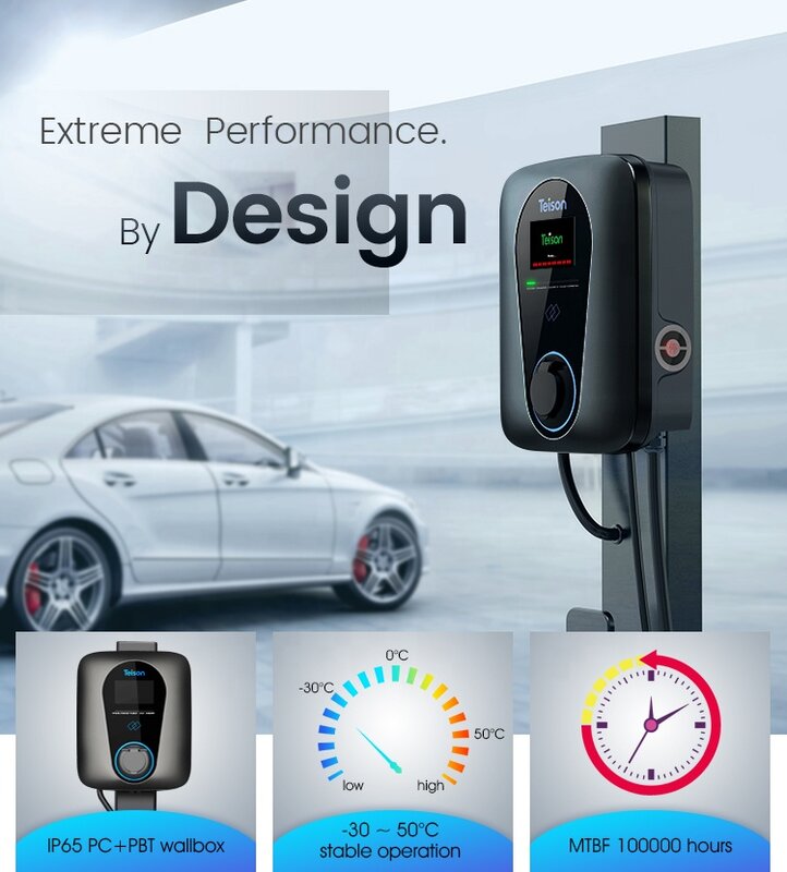 Teison carro elétrico carregamento pólo 7kw ac ev estações china smart ev carregador de bateria fabricantes