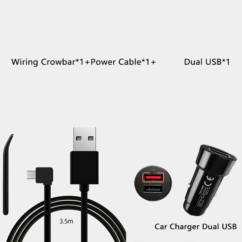 Câble de charge micro USB pour voiture, DVR, 70mai 4K, A800S, A500S, 1S, D06, D07, D10, M300