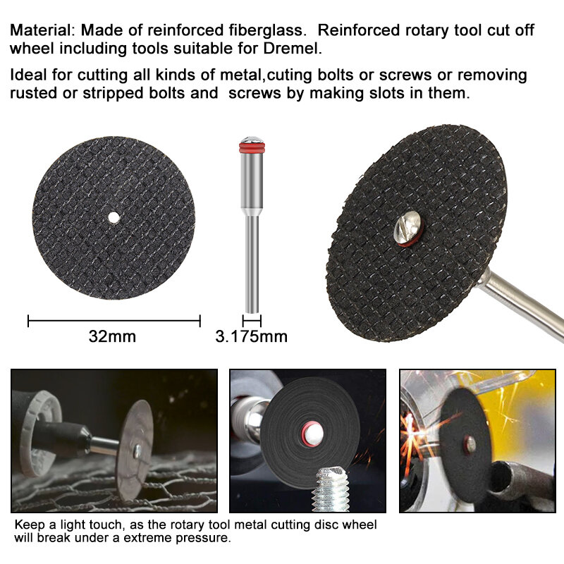 CMCP Electric Grinder Tool 141pcs Polish Wheel Diamond Cutting Disc Saw Blade  Sand Bands  Mini Drill Bit for Dremel Rotary Tool