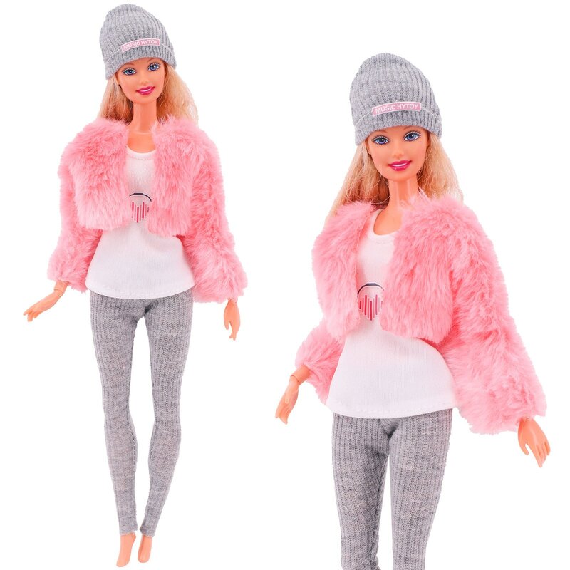 Doll Clothes Handmade Dress for Barbies Fashion Coat Top Pants Clothing For Barbie Dolls Clothes Doll Accessories Girl`s Toy