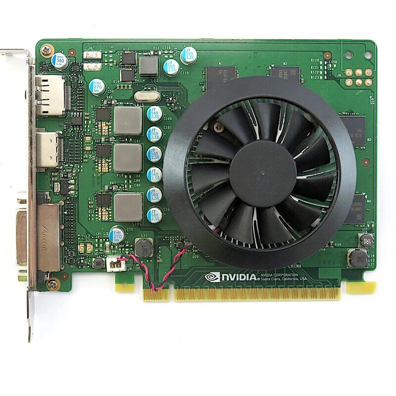 델 지포스 GTX 1050 Ti 그래픽 카드, 4 GB GDDR5 - PCIe 3.0x16-DVI, HDMI, 디스플레이 포트