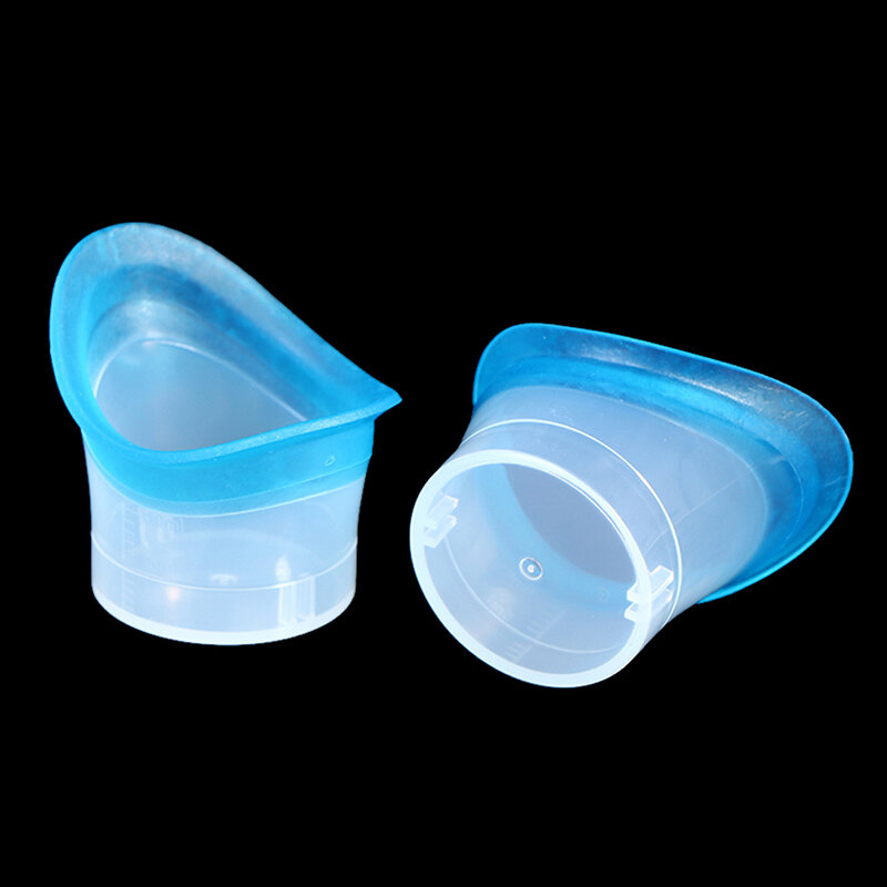 Taza de silicona reutilizable para lavado de ojos, 2 unidades por lote